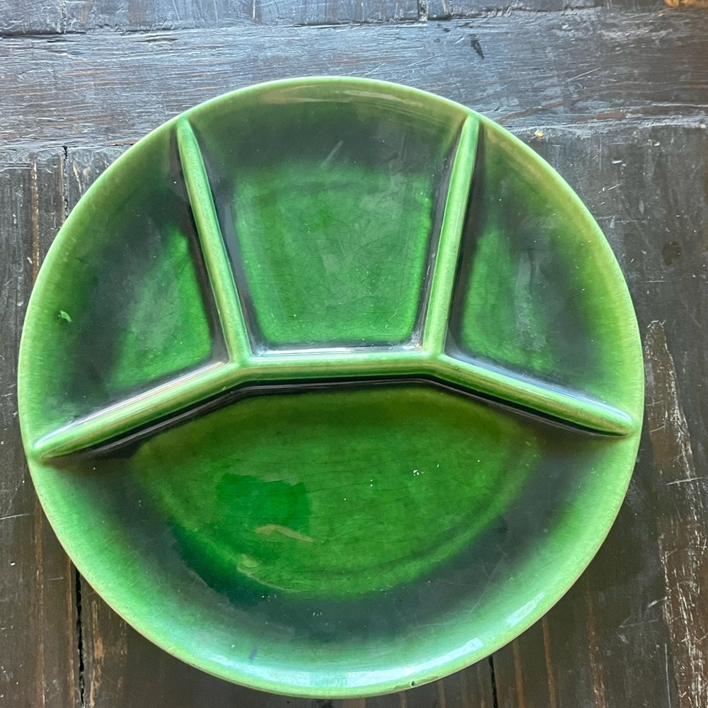 Steuler Keramik West Germany 4350 divided fondue plates RARE